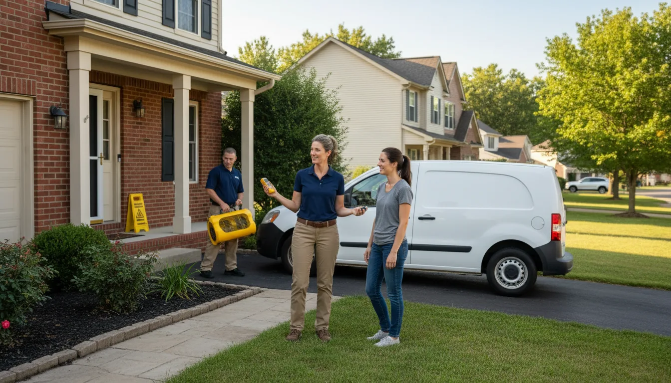 Residential water damage restoration in Charlotte, NC